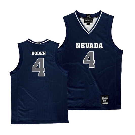 Nevada Women's Basketball Navy Jersey - Audrey Roden | #4