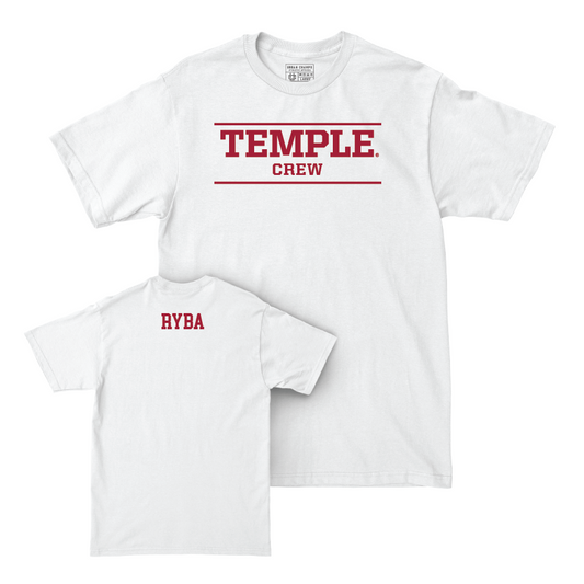 Temple Men's Crew White Classic Comfort Colors Tee  - Asher Ryba
