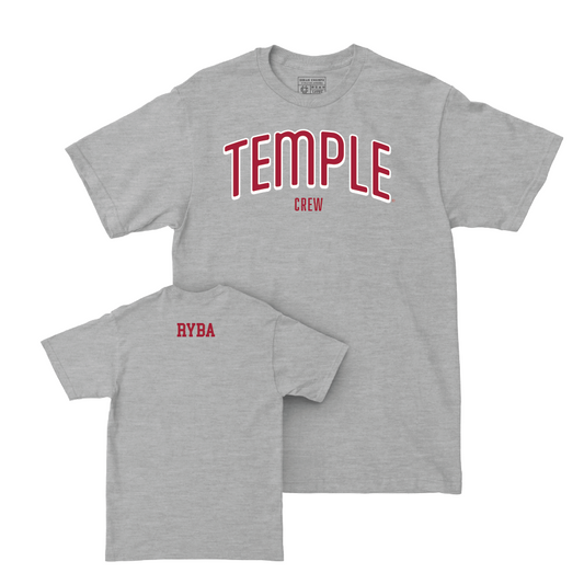 Temple Men's Crew Sport Grey Arch Tee  - Asher Ryba