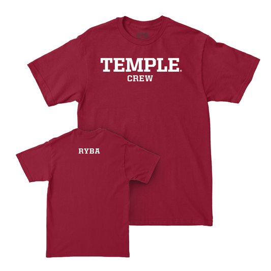 Temple Men's Crew Cherry Staple Tee  - Asher Ryba