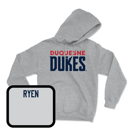 Duquesne Track & Field Sport Grey Lock Hoodie  - Reagan Ryen
