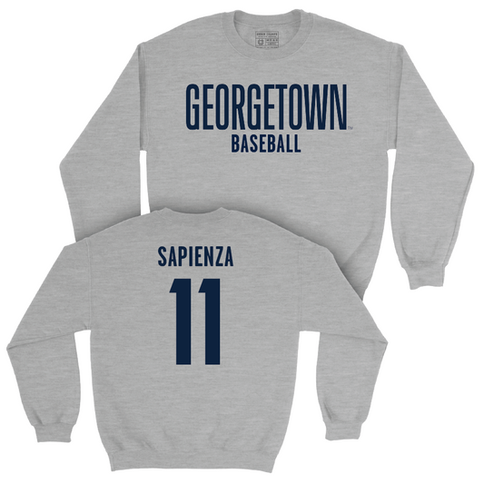 Georgetown Baseball Sport Grey Wordmark Crew   - Matthew Sapienza