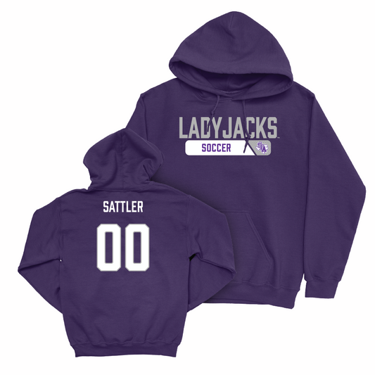 SFA Women's Soccer Purple Staple Hoodie  - Lydia Sattler
