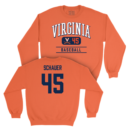 Virginia Baseball Orange Classic Crew  - Luke Schauer