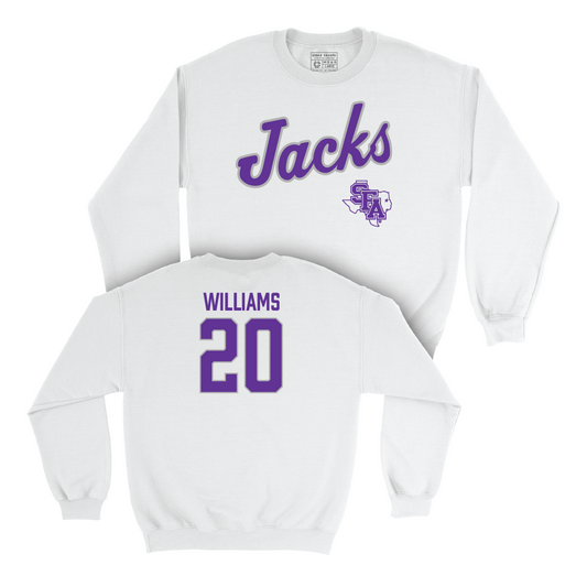 SFA Football White Script Crew - Anthony Williams Youth Small