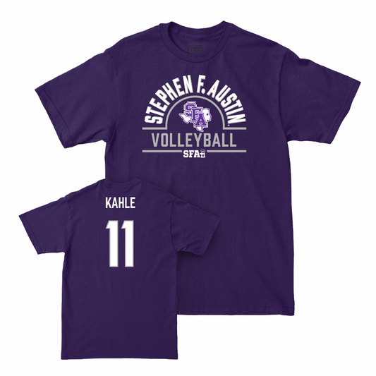 SFA Women's Volleyball Purple Arch Tee - Caroline Kahle Youth Small