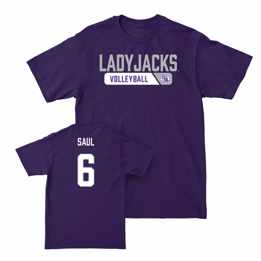 SFA Women's Volleyball Purple Staple Tee - Cambry Saul Youth Small