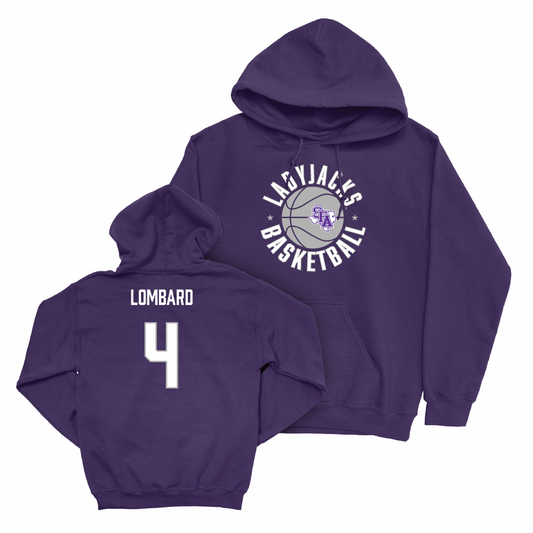 SFA Women's Basketball Purple Hardwood Hoodie - Destini Lombard Youth Small