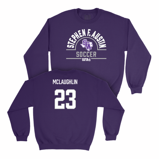SFA Women's Soccer Purple Arch Crew - Emma McLaughlin Youth Small