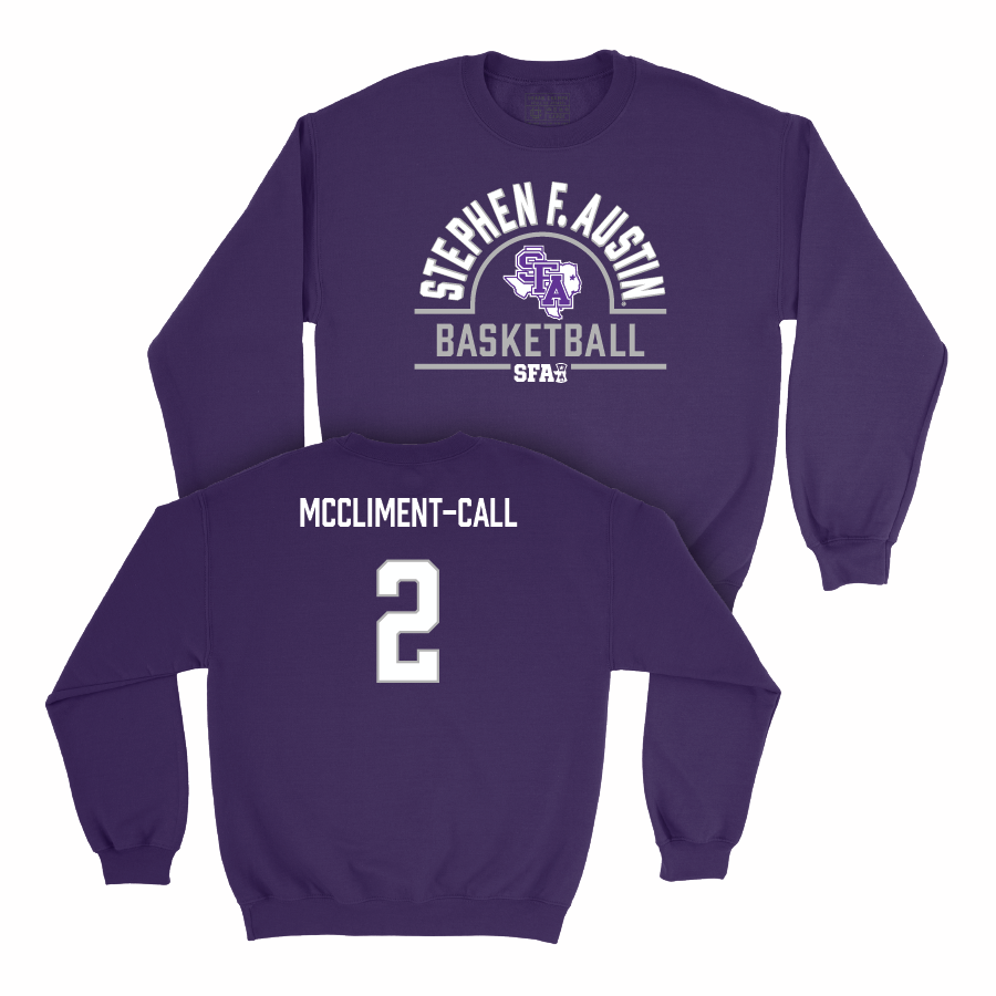SFA Women's Basketball Purple Arch Crew - Tyler McCliment-Call Youth Small