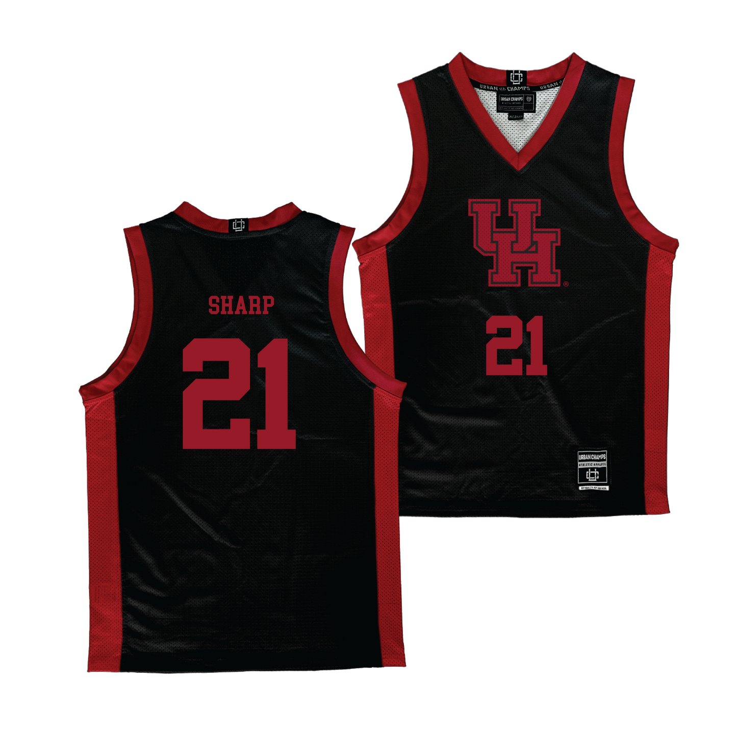 Houston Men's Basketball Black Jersey - Emanuel Sharp | #21