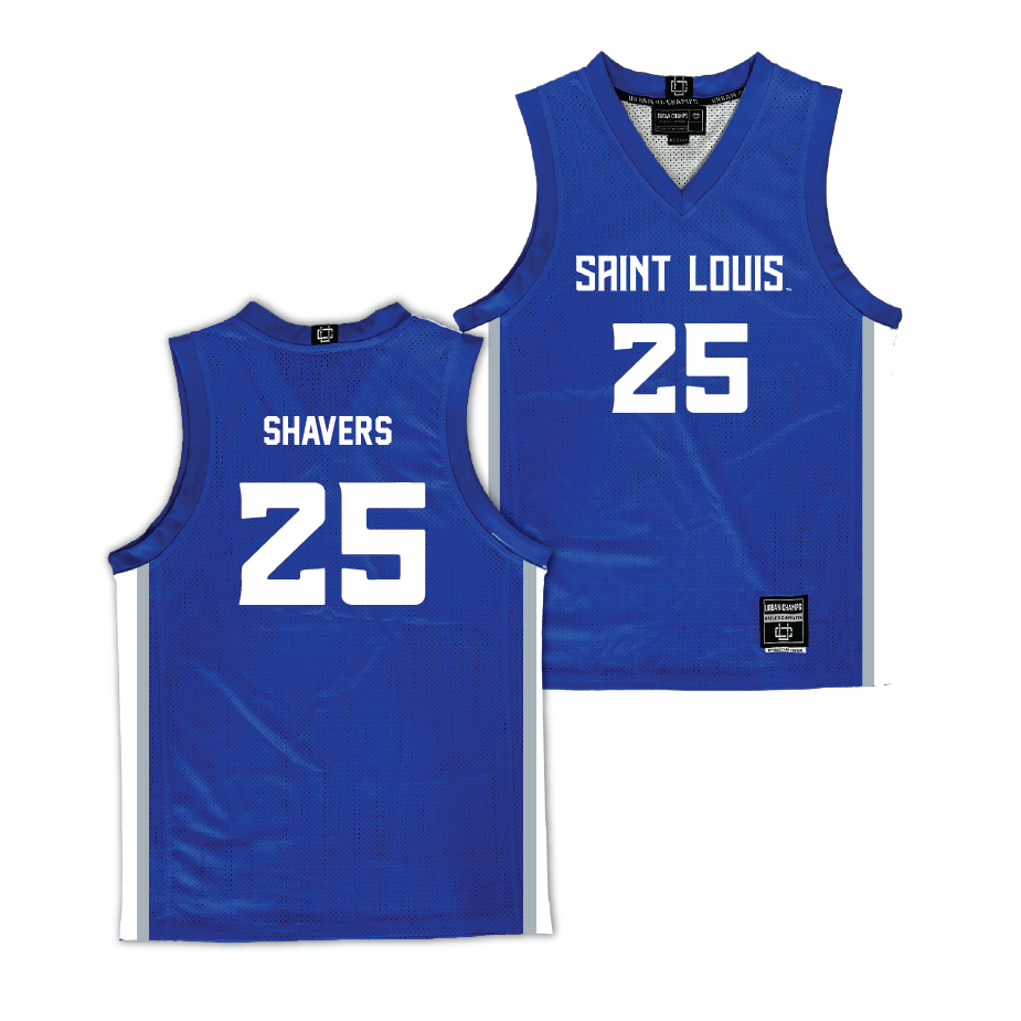 Saint Louis Women's Basketball Royal Jersey - Marcavia Shavers | #25