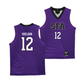 SFA Men's Basketball Purple Jersey - Jaxson Sheldon | #12