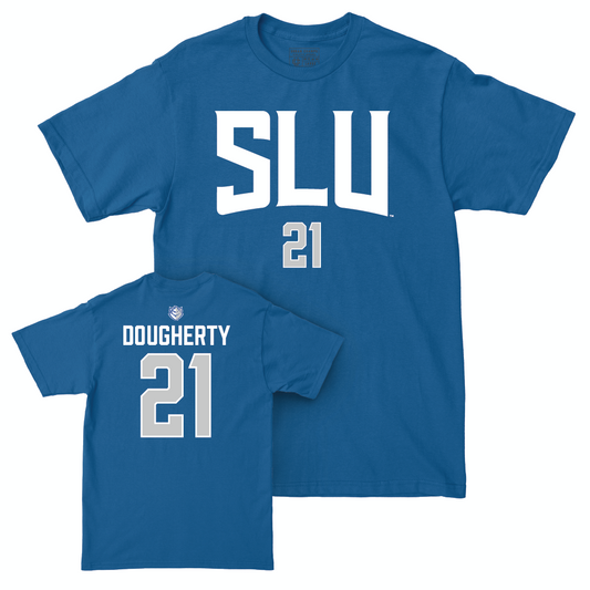St. Louis Men's Soccer Royal Sideline Tee - Cole Dougherty Small