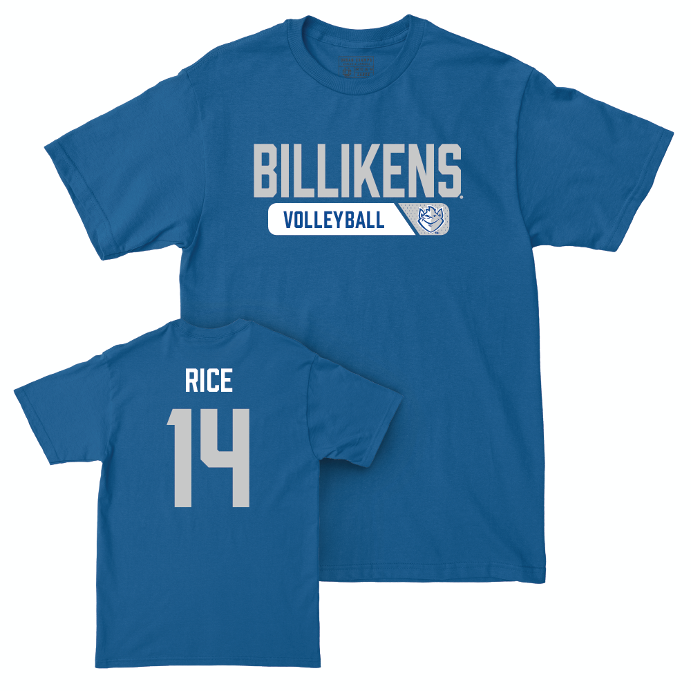 St. Louis Women's Volleyball Royal Staple Tee - Delaney Rice Small