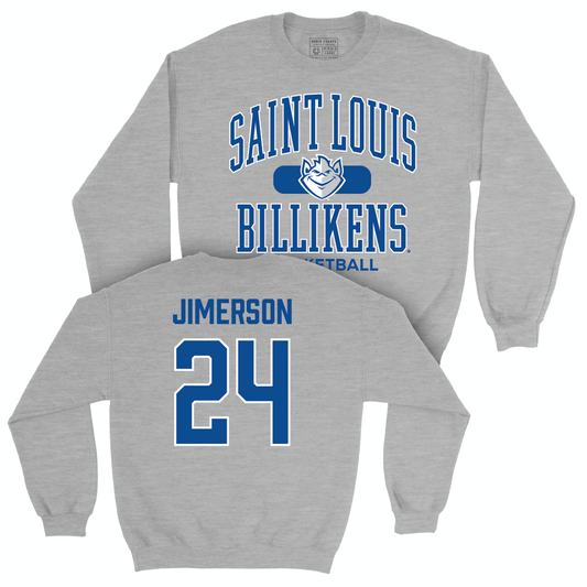 St. Louis Men's Basketball Sport Grey Classic Crew - Gibson Jimerson Small