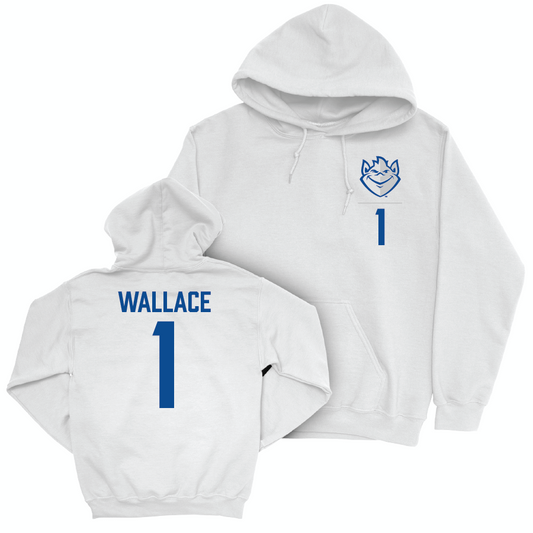 St. Louis Women's Basketball White Logo Hoodie - Hannah Wallace Small