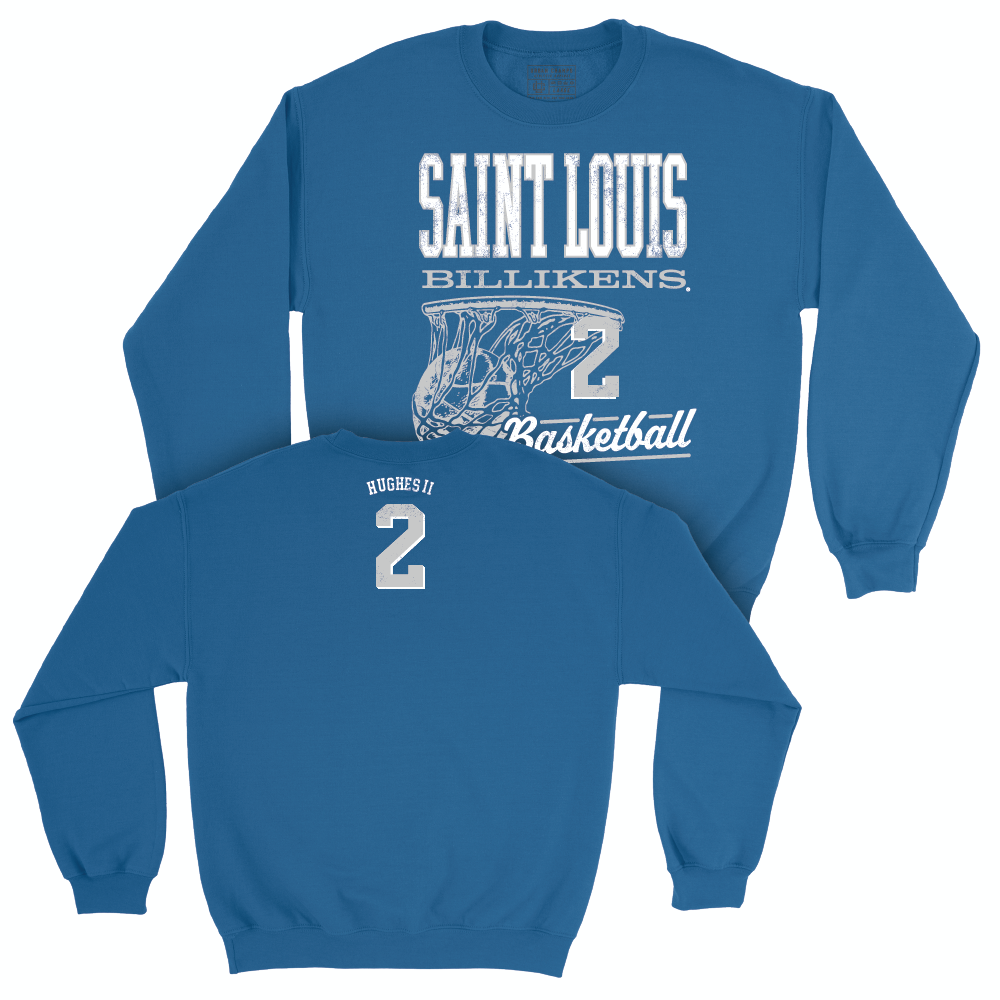 St. Louis Men's Basketball Royal Hoops Crew - Larry Hughes II Small