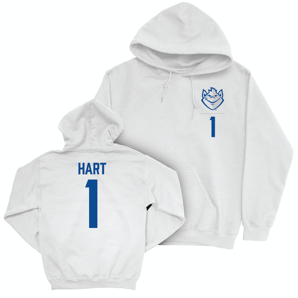 St. Louis Men's Soccer White Logo Hoodie - Mason Hart Small