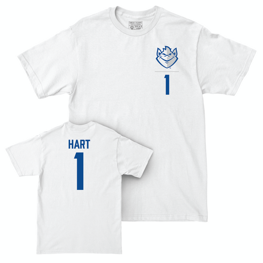 St. Louis Men's Soccer White Logo Comfort Colors Tee - Mason Hart Small