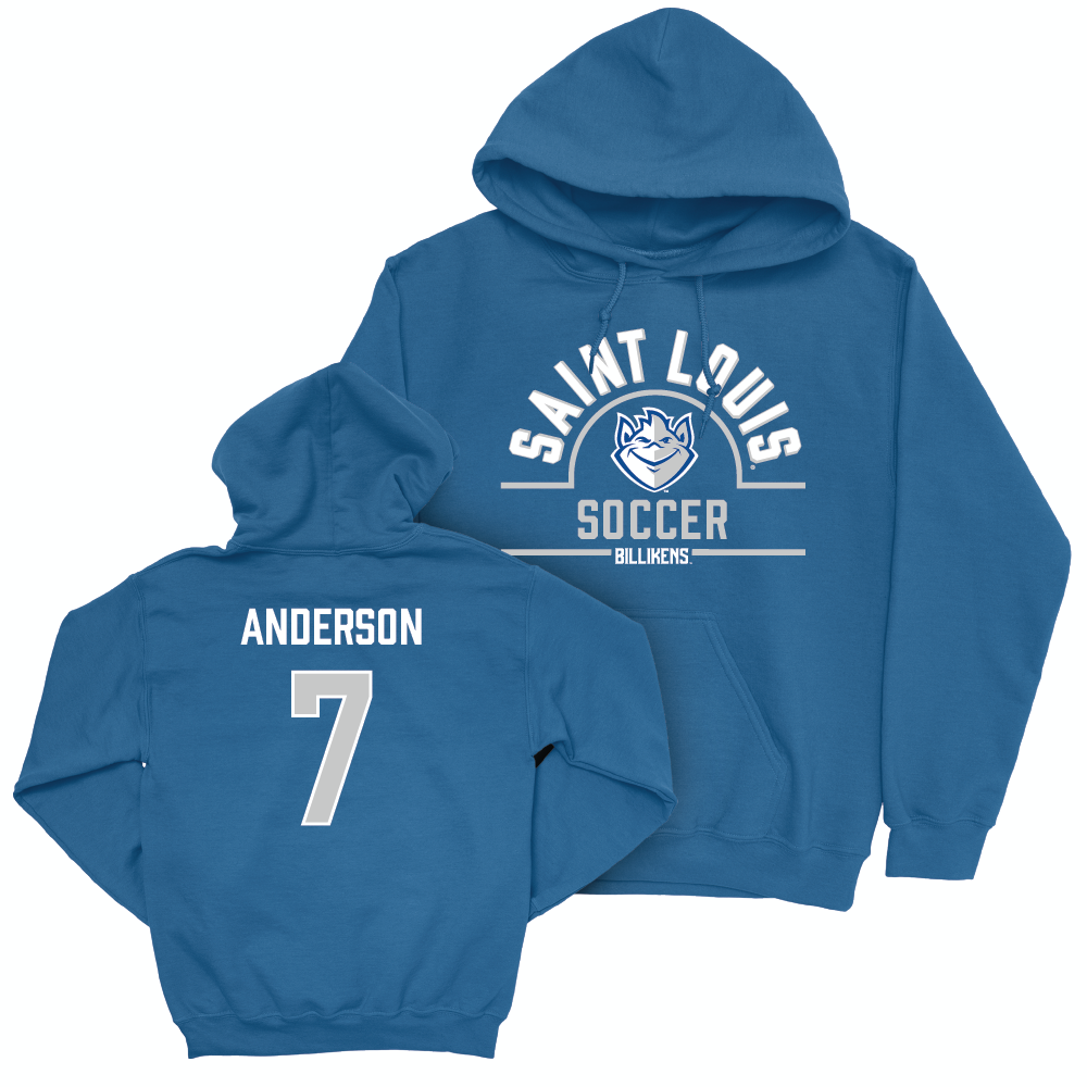 St. Louis Men's Soccer Royal Arch Hoodie - Seth Anderson Small