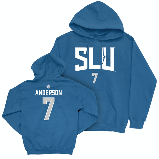 St. Louis Men's Soccer Royal Sideline Hoodie - Seth Anderson Small