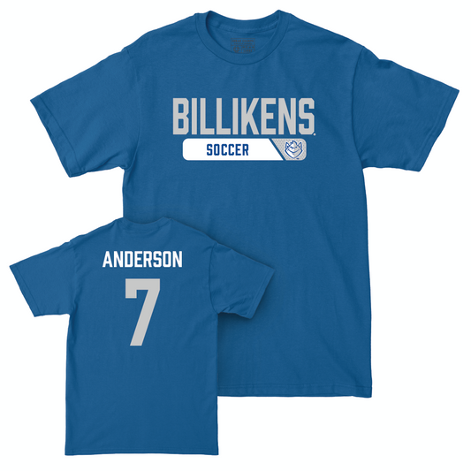 St. Louis Men's Soccer Royal Staple Tee - Seth Anderson Small