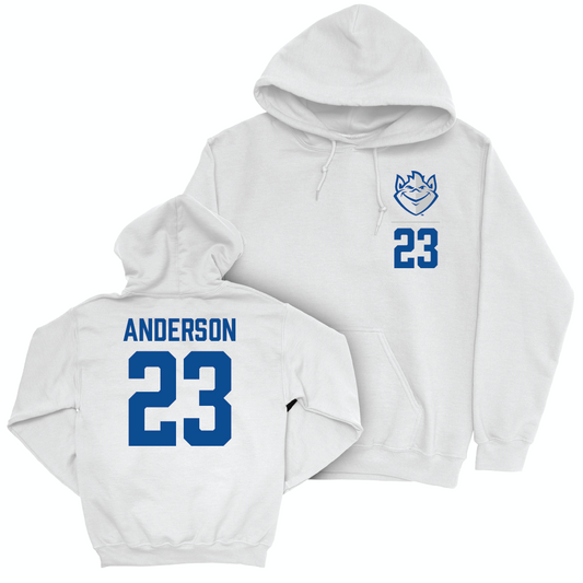 St. Louis Men's Soccer White Logo Hoodie - Tanner Anderson Small