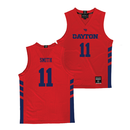 Dayton Men's Basketball Red Jersey - Malachi Smith