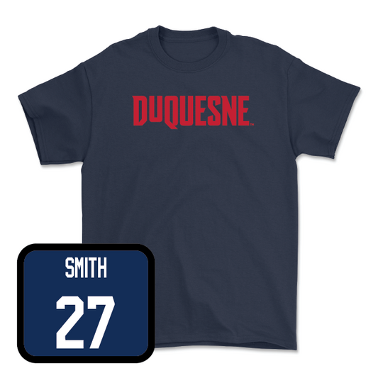 Duquesne Men's Soccer Navy Duquesne Tee - Ethan Smith