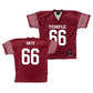 Temple Cherry Football Jersey - Christopher Smith | #66
