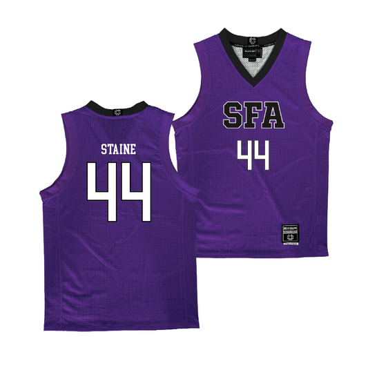 SFA Men's Basketball Purple Jersey - Frank Staine | #44