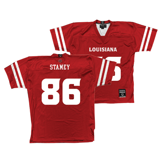 Louisiana Football Red Jersey - Ty Stamey | #86