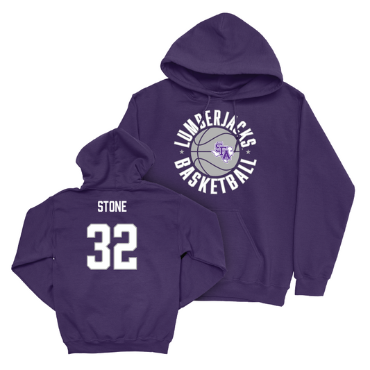 SFA Men's Basketball Purple Hardwood Hoodie   - Juhlawnei Stone