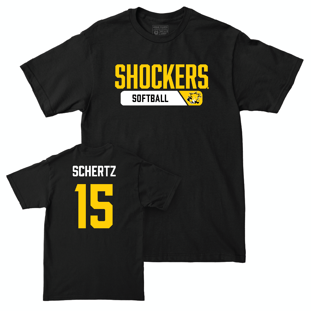 Wichita State Softball Black Staple Tee  - Erica Schertz