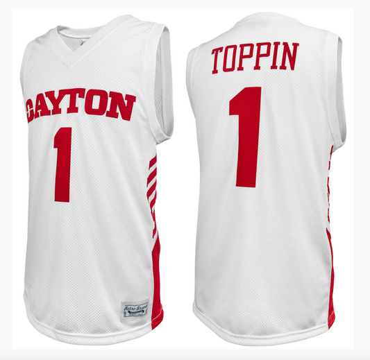 Dayton Flyers Obi Toppin Throwback Jersey by Retro Brand