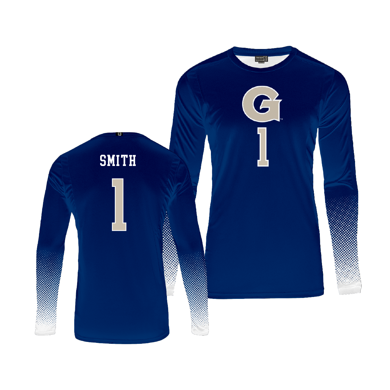 Georgetown Volleyball Navy Jersey - Chanelle Smith