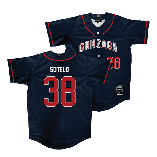 Gonzaga Baseball Navy Jersey - Daniel Sotelo | #38