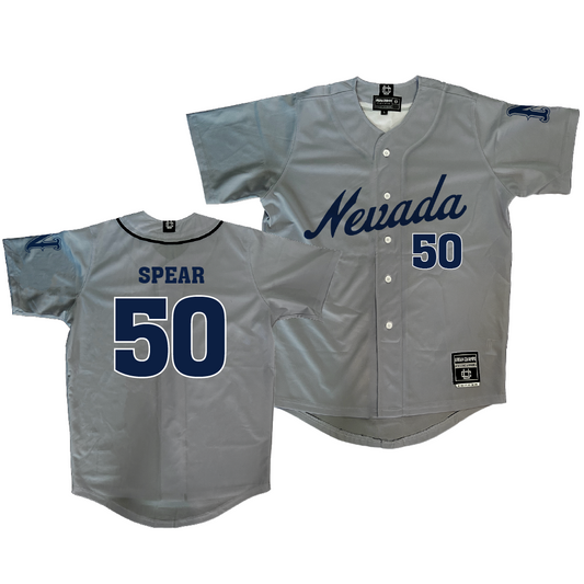 Nevada Baseball Grey Jersey - Colin Spear | #50