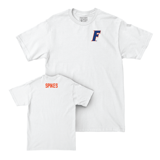 Florida Men's Track & Field White Logo Comfort Colors Tee - Nicholas Spikes
