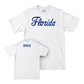 Florida Men's Track & Field White Script Comfort Colors Tee  - Nicholas Spikes