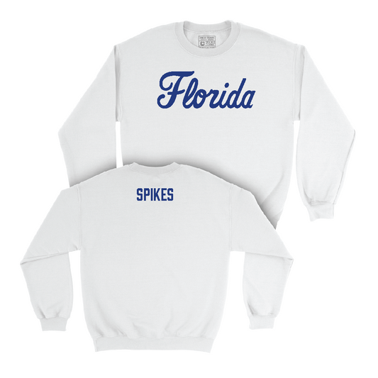 Florida Men's Track & Field White Script Crew  - Nicholas Spikes