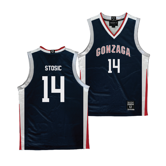 Gonzaga Men's Basketball Navy Jersey - Pavle Stošić | #14