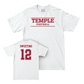 Temple Football White Classic Comfort Colors Tee - Darrell Sweeting