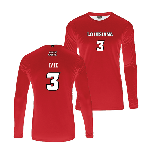 Louisiana Women's Volleyball Red Jersey - Danielle Taix | #3
