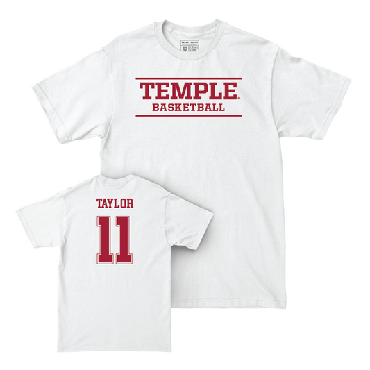 Temple Women's Basketball White Classic Comfort Colors Tee  - Tristen Taylor