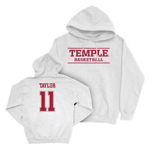 Temple Women's Basketball White Classic Hoodie  - Tristen Taylor
