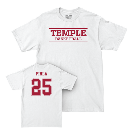Men's Basketball White Classic Comfort Colors Tee - Andile Fihla Youth Small