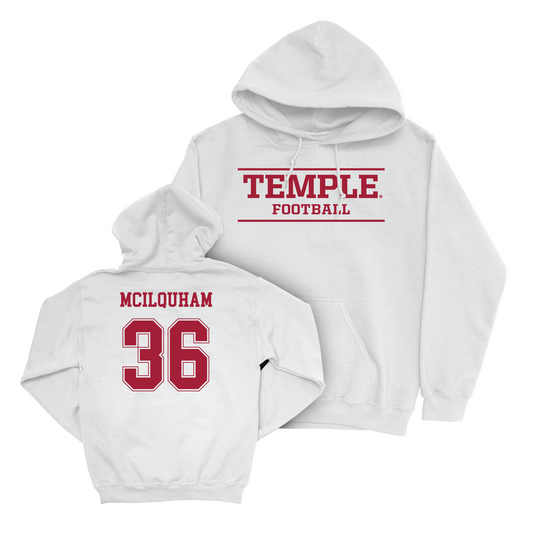 Football White Classic Hoodie - Andrew McIlquham Youth Small