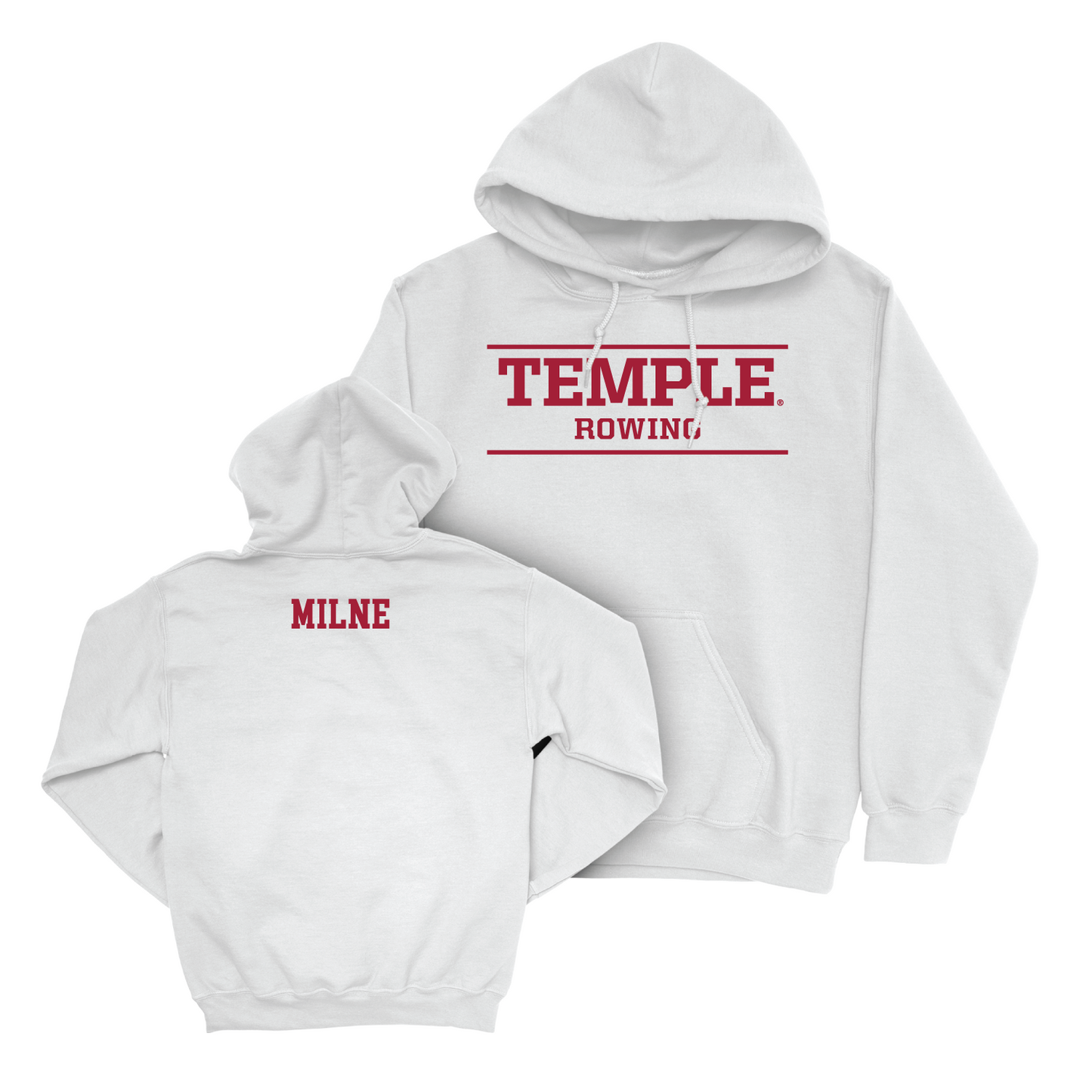 Women's Rowing White Classic Hoodie - Amarna Milne Youth Small
